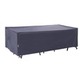 F&J Outdoors Large Patio Furniture Covers, Grey, 126"W x 83"D x 27.5"H