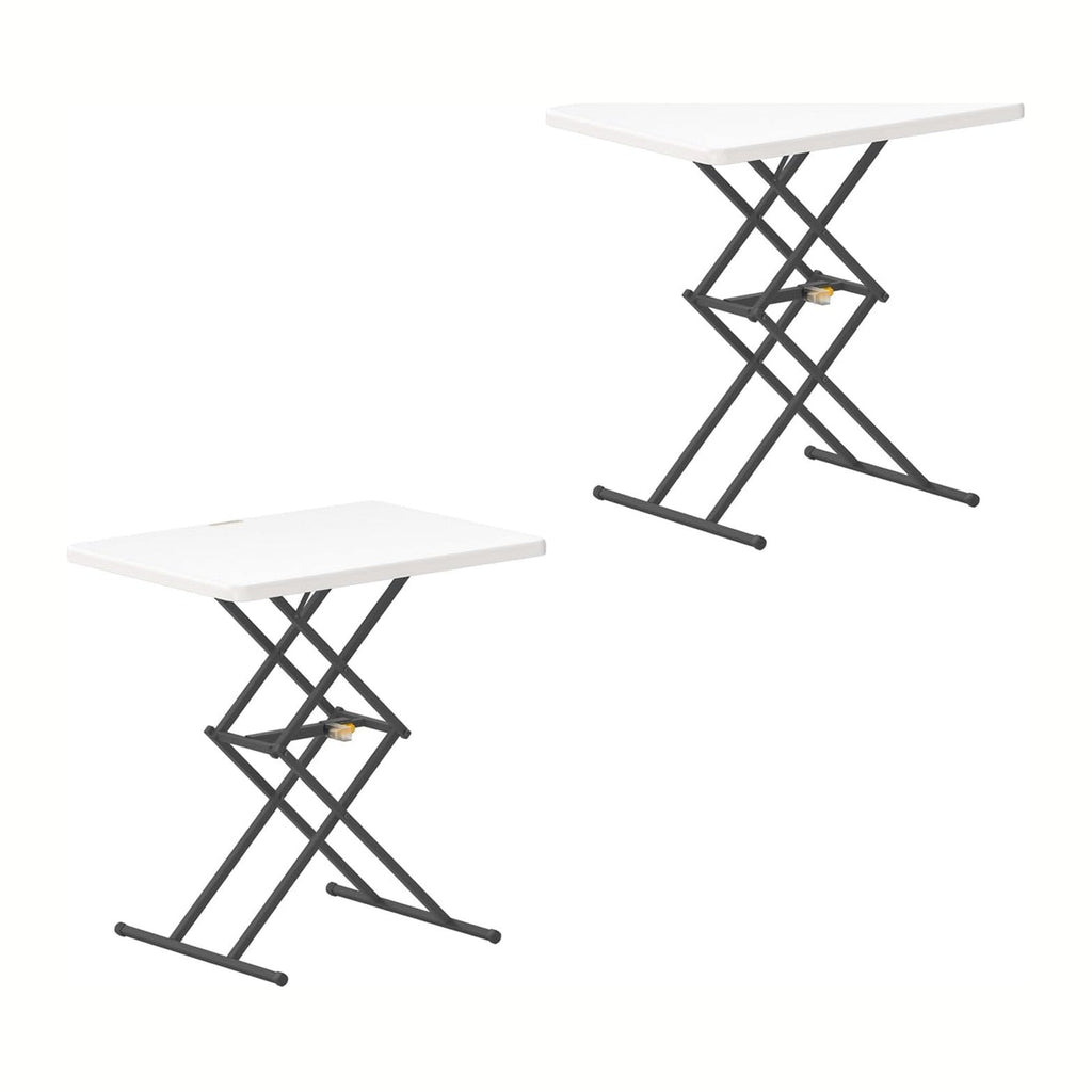 FanttikOutdoor Small Folding Table Quick Adjust 3 Heights, TV Tray, Dining