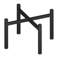 Garbuildman 15-27 Inch Universal Firepit Stand for Solo Stove Bonfire Ranger Yukon and Other 15-27" Outdoor Fire Pit, Metal Fire Pit Accessory for Outside Firepit, Outdoor Fireplace Tools, Black