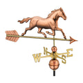 Good Directions Polished Copper Trotting Horse Weathervane – Decorative Rooftop Accent for Barns, Homes, Sheds, and Cupolas – Durable & Handcrafted