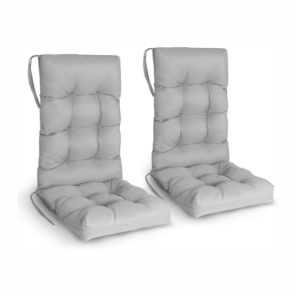 GREENVINES Outdoor Rocking Chair Cushions Set of 2, Polyester, Grey
