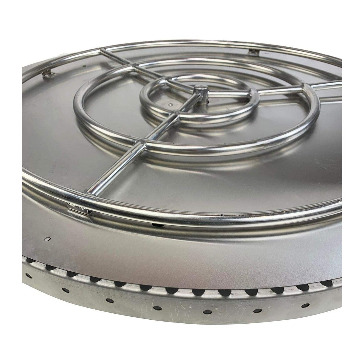 Heavy Duty Stainless Steel Flexible Fire Pit Support Flange Ledge Installation Collar for Gas Burners (4 Pack)