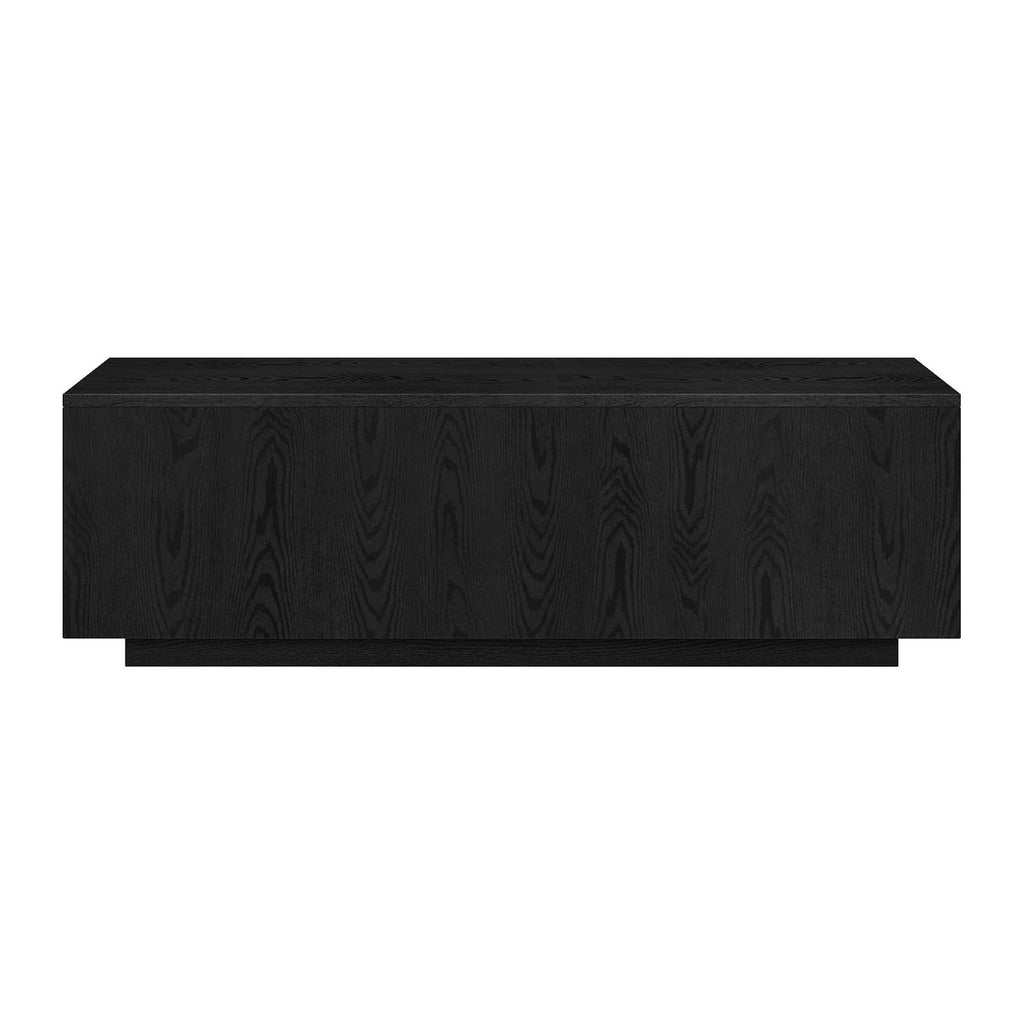 Henn&Hart 48" Modern Coffee Table, Natural Black