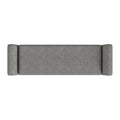 HomePop 60" Modern Storage Bench with Wood Legs - Gray Woven