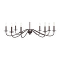 JONATHAN Y Wicklow 8-Light Farmhouse Chandelier 40", Oil Rubbed Bronze