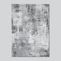 Kelarea Washable Area Rug 6x9, Non-Slip Low Pile Abstract Grey