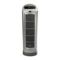 Lasko Oscillating Digital Ceramic Tower Heater for Home with Adjustable Thermostat, Timer and Remote Control, 23 Inches, 1500W, Silver, 755320