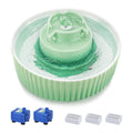 Lawfery Ceramic Cat Water Fountain, 2.1L/71oz Cupcake Pet Fountain