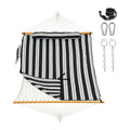 Lazy Daze Double Handwoven Rope Hammock with Pad and Pillow Set for Outdoor