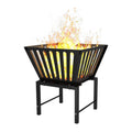 Mondazie 17’’ Portable Fire Pit with Storage Bag, Trapezoid Vertical Hollow