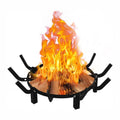 Mondazie Round Fire Pit Grill Grate 24 Inch, Fireplace Grate with 10 Bars