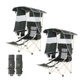 Nice C Canopy Chair with Footrest, Umbrella Camping Chair (2 Pack)