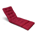 Outdoor Lounge Cushion Waterproof with Ties Wine Red