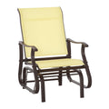 Outsunny Outdoor Glider Chair Patio Garden Steel Frame Beige