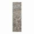 SAFAVIEH Marquee Collection Runner Rug - 2'3" x 8', Grey & Ivory, Handmade Mandala Medallion Wool, Ideal for High Traffic Areas in Living Room, Bedroom (MRQ110C)