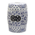 Safavieh Tao Ceramic Decorative Garden Stool, Blue and White