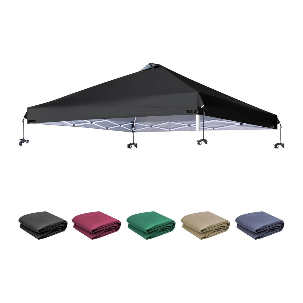 SCOCANOPY Replacement Top with Air Vent for 12x12 Canopy Frame, Canopy Cover ONLY, (Black)