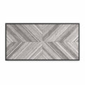 Signature Design by Ashley Beachcroft Outdoor Dining Table, Rust-Resistant Farmhouse Design with Porcelain Tabletop and Umbrella Hole, for Patio Entertaining, Black/Light Gray, 84-Inch