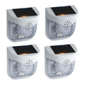 Solar Outdoor Garden Lights, Waterproof LED Deck Lighting 3000K, Gray