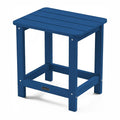 Square Outdoor Side Table, Patio End Table for Adirondack Chair, Navy