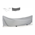 SUNCREAT Hammock Cover, Water-Resistant Polyester Hammock Stand Cover for 11-12ft Stand, Gray