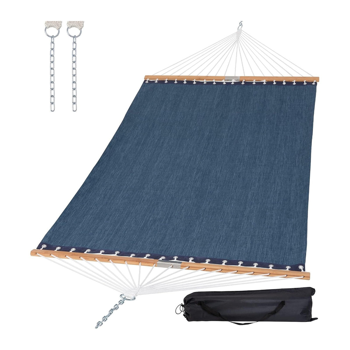 SUNCREAT Hammocks Two Person Tree Hammock, 450lbs Capacity, Navy