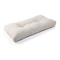 SUNROX LokGrip Non Slip Tufted Memory Foam Bench Cushion, FadeShield Water Resistant Durable Thicken Outdoor/Indoor Bench Seat Pads 27x12x4 inch, Cream