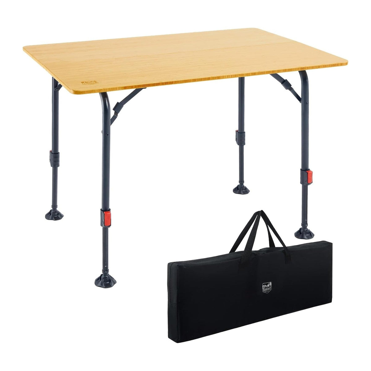 TIMBER RIDGE Bamboo Folding Camping Table, Portable RV Picnic Table