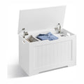 VASAGLE Storage Chest, 29.9 Inches Width Bench with 2 Safety Hinges