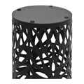 vidaXL Elegant Steel Umbrella Stand in Black - Durable Powder Coated Steel with Removable Plastic Drip Tray - Ideal for Uembrellas, Walking Sticks, Trekking Poles