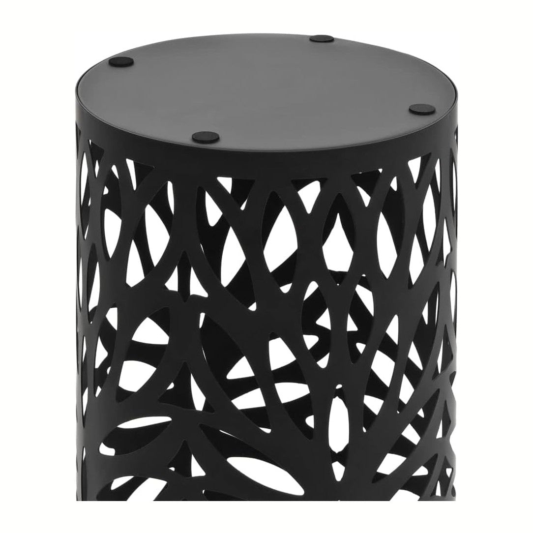 vidaXL Elegant Steel Umbrella Stand in Black - Durable Powder Coated Steel with Removable Plastic Drip Tray - Ideal for Uembrellas, Walking Sticks, Trekking Poles