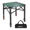 VILLEY Folding Camping Square Table, Portable Aluminum Table, Small