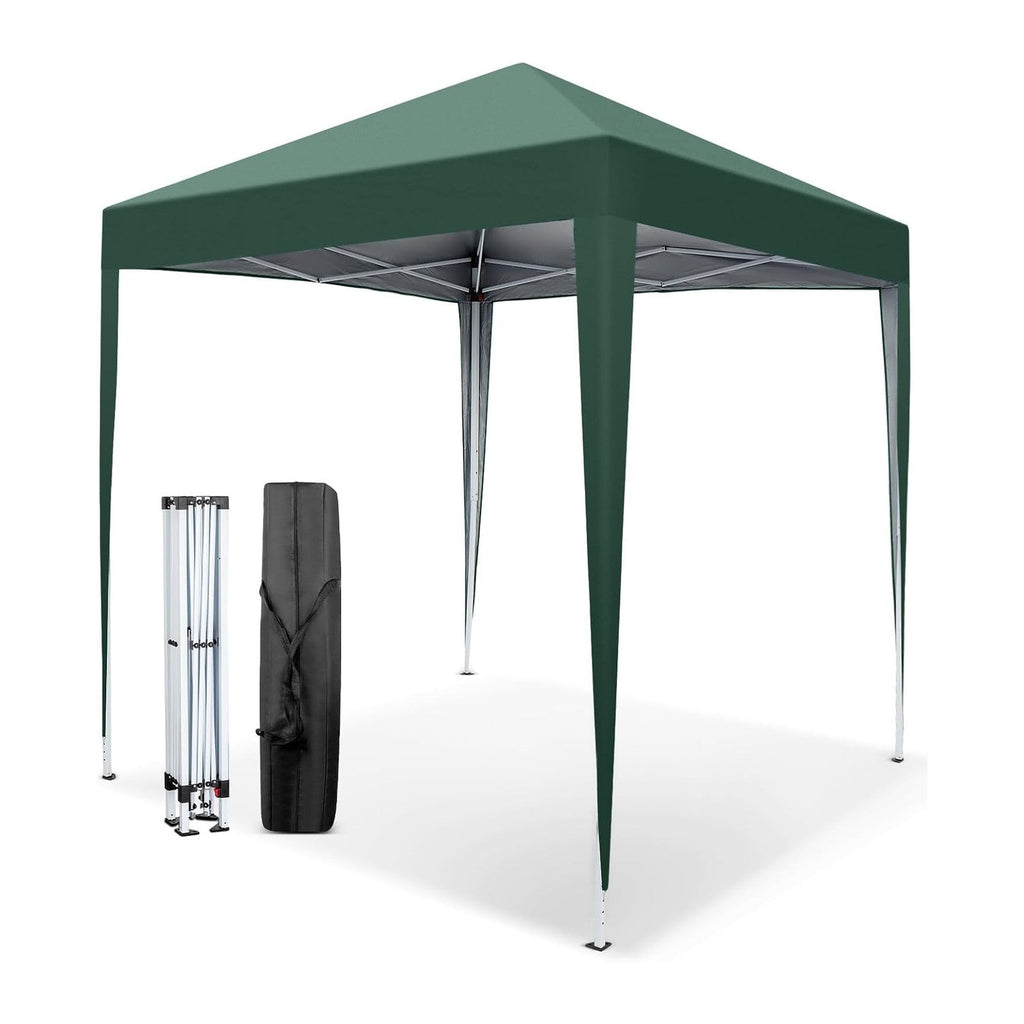 VINGLI 6.5x6.5 Pop Up Canopy Tent, Outdoor Tent Canopies Foldable Portable Canopies for Camping, Patio, Parties, EZ Up Gazebo Canopy with Carry Bag (Green)