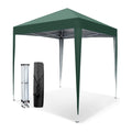 VINGLI 6.5x6.5 Pop Up Canopy Tent, Outdoor Tent Canopies Foldable Portable Canopies for Camping, Patio, Parties, EZ Up Gazebo Canopy with Carry Bag (Green)